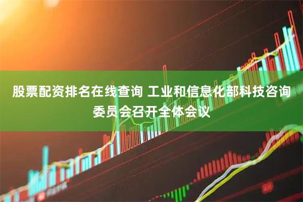 股票配资排名在线查询 工业和信息化部科技咨询委员会召开全体会议